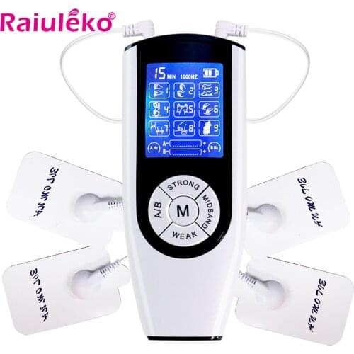 Pulse Tens Digital Therapy Machine Massager EMS Muscle Stimulator 9 Mode Electronic Pulse Massager Physiotherapy Health Care