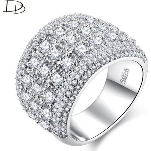 DODO Luxurious Full AAA Zircon Bague 16Mm Wide Queen Wedding Rings For Women Beautiful Shining Fashion Jewelry Wholesale Ra0146