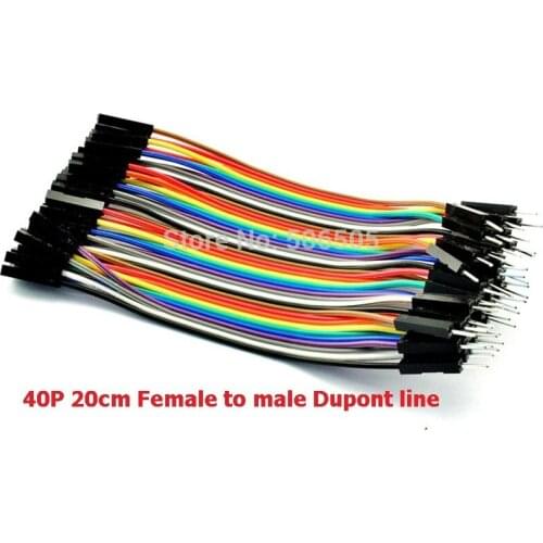 20CM 40P Female to male Dupont Line Jumper Cable 10pcs/lot
