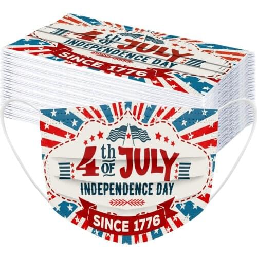 Halloween Cosplay Adult cOLORFUL Disposable Face Mask 50pc Independent Packaging Pm2.5 Pollution Mascarillas Filter Faceshield