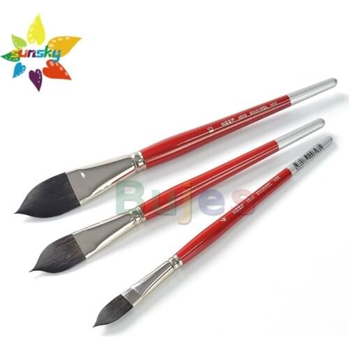 Original NEEF WASH 4600 Squirrel hair Mixed hair Short rod Cat tongue shaped painting brush Artist level Watercolor brush pen