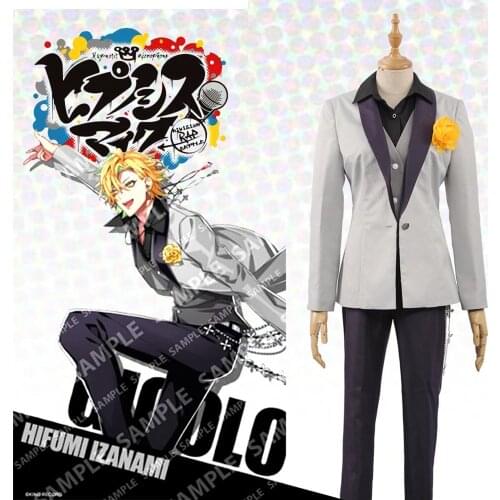 Games Division Rap Battle Hypnosis Cosplay Costume Hifumi Izanami Jacket Shirt Pants Vest Halloween Costume For Man Women