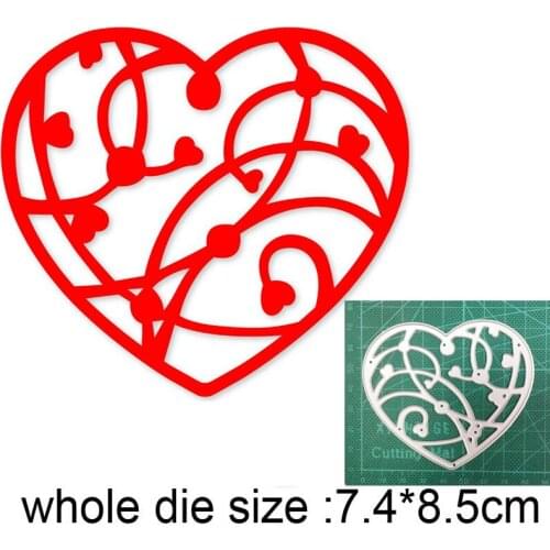 Lace Vine Heart Dies New 2021 Metal Cutting Dies for DIY Scrapbooking Paper and Card Making Decorative Embossing Dies Craft dies