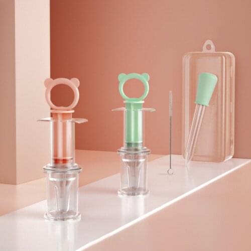 Feeding Utensils Needle Silicone Medicine Feeder Squeeze Dropper Dispenser Anti-choke Syringe Pacifier Baby Kids Smart Set
