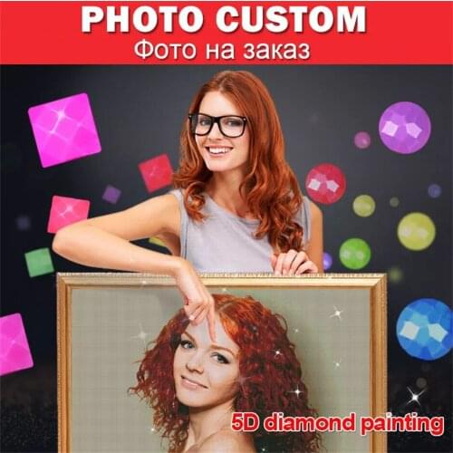 5D Diy Photo Custom Own Diamond Painting Cross Stitch Kit Full Rhinestones Personalized Photo Diamond Embroidery Mosaic Wall Art