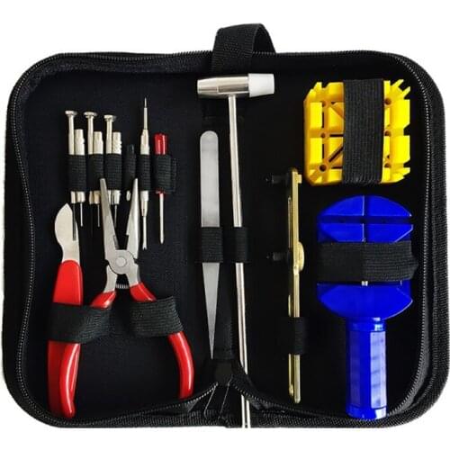 Explosion 16-piece watch repair kit screwdriver pin remover unboxing knife hammer tweezers watchmaker watch maintenance tool