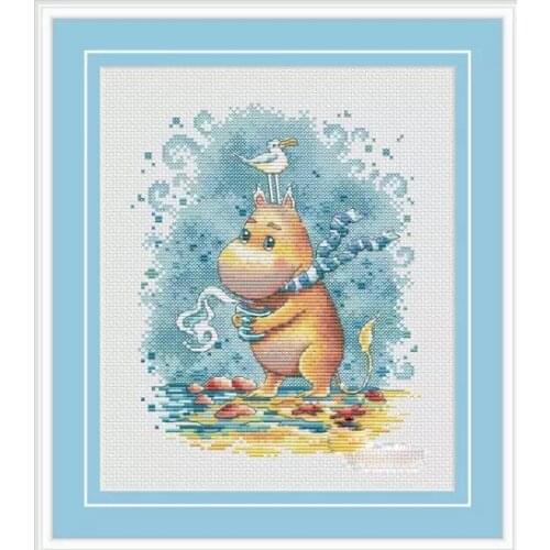 Water horse Cross Stitch Kit Packages Counted Cross-Stitching Kits New Pattern NOT PRINTED Cross stich Painting Set