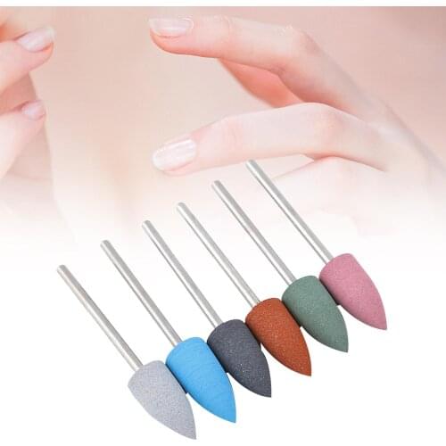 6Pcs Electric Drill Grinding Head Rotary Drill Nail Drill Bit Nail Grinding Head Good Craftsmanship Pedicure Manicure Tool