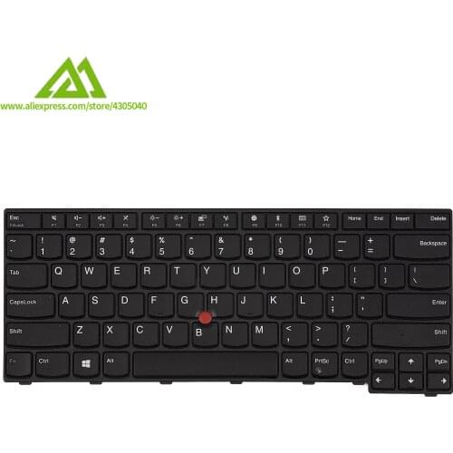 New Original US English Keyboard For Lenovo Thinkpad E470 E470C E475 No Backlit 01AX040 P/N:SN20K93195