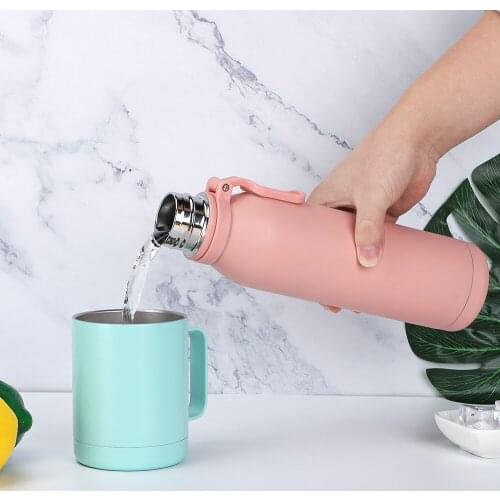 700ml Large Capacity Stainless Steel Thermos Portable Vacuum Flask water bottle Insulated Tumbler with Rope Thermo Bottle