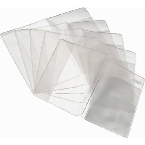 5 Pcs Clear Waterproof PVC Passport Case Sleeve Cover