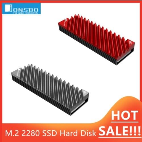 Jonsbo M.2 SSD NVMe Heat Sink Heatsink M2 2280 SSD Hard Disk Heat Sink with Thermal Pad for Desktop PC Cooler Thermal Gasket