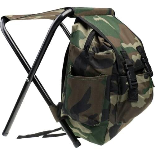 Fishing Stool with Backpack Rucksack Seat Chair for Hunting Camping Picnic