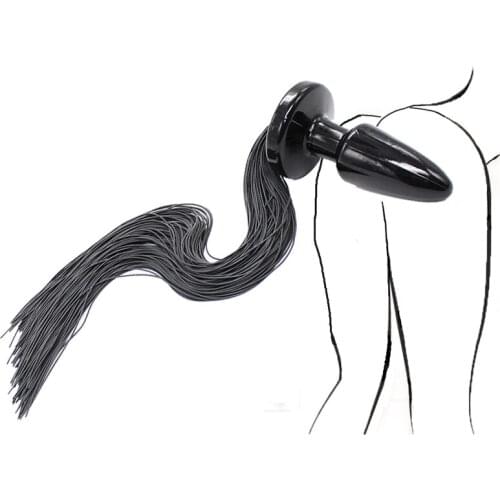 Silicone Anal Sex Tail Anal Plug Spanking Butt Whips Adult Toys SM Sex Games Adult Sex Toys for Woman Man Prostate Masturbator
