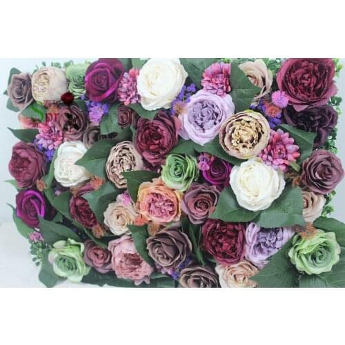 SPR new design 10pcs/lot high quality wedding 3D yiwu flower wall backdrop artificial rose hydrangea flower arrangements
