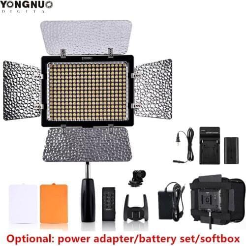 YONGNUO YN300III YN300 III YN-300III 3200k-5500K CRI95 Camera Photo LED Video Light Optional with AC Power Adapter + SB300 KIT