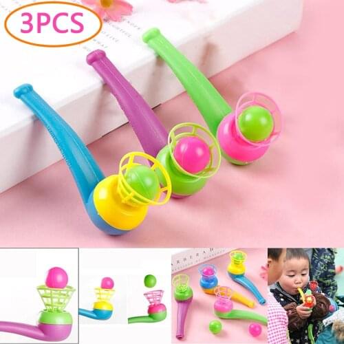Blow Pipe & Balls Pinata Toy Whistle Blowing Toys Kids Vital Capacity Training Loot Game Party Bag Fillers Wedding Kids Random