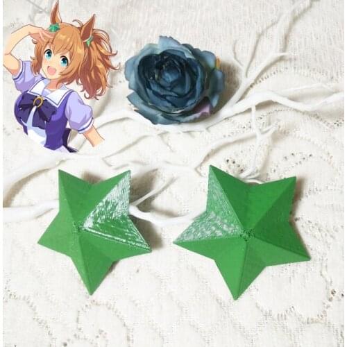 Uma Musume Pretty Derby Taiki Shuttle Cosplay Headwear Star Hair Clip Hairpin Wild Frontier Hair Pin Costume Prop