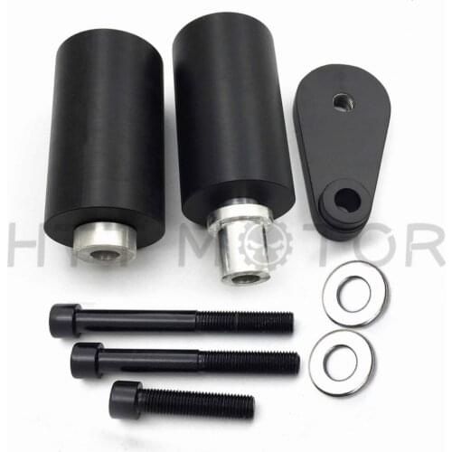 Aftermarket Motorcycle Parts No Cut Frame Slider Protector Fit For Yamaha 2003-2005 YZF R6 2006-2009 R6S Black