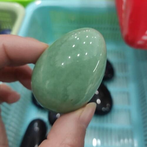 1pcs 4-5cm Green Aventurine Quartz Egg With Natural Bell Chakra Healing Crystal Reiki Stone Carved Free shipping
