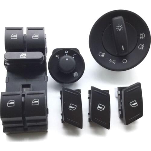 1Z0959855 1Z0959858B 1Z0 941 431E Master Electric Power Window Headlight Side Mirror Switch Button For SKODA Octavia MK2 II 1Z