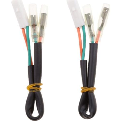 2pcs Turn Signals Wire Plug Adapters OEM Connectors for Honda CBR 900 919 CBR 1000 CBR 600 Easy to Install