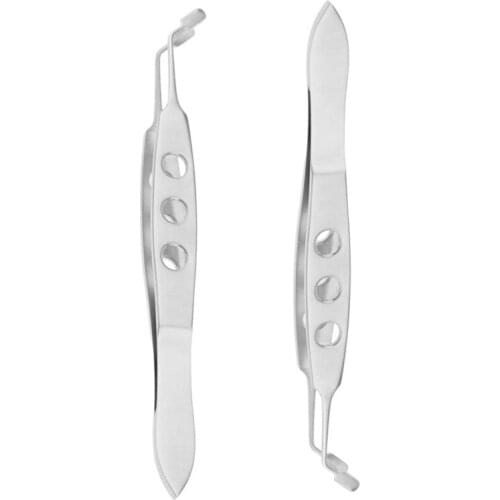 2 Pack Stainless Steel Massage Tweezers Eyelid Massage Tweezers High Precision Tweezers