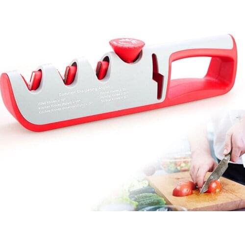 4 Stage Knife Sharpener Professional Kitchen Scissors Sharpening Stone Grinder knives Whetstone Angle Adjustable Sharpener Tool