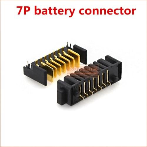 7Pin pitch 2.0mm laptop battery connector female and The male connector 180 degree bend foot