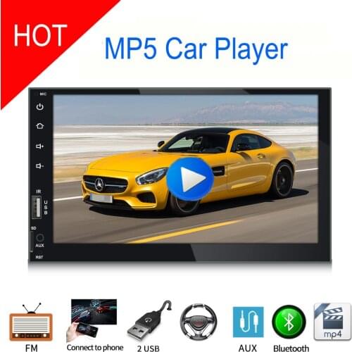 7 Inch Bluetooth MP5 Car Player With Remote 2Din FM Radio Multimedia Player USB Charger Autoradio AUX Audio Stereo Receiver
