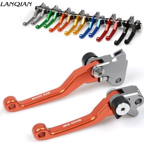 Dirt Bike Pivot Brake Clutch Levers Aluminum Motorcycle Customized For 125 SX EXC 125SX 125EXC SIX DAYS 2005 2006 - 2016