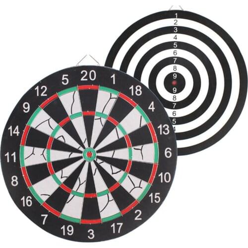 12/15/17inch Double Sided Hanging Dart Target Game Board Safety Kids Adults Toy