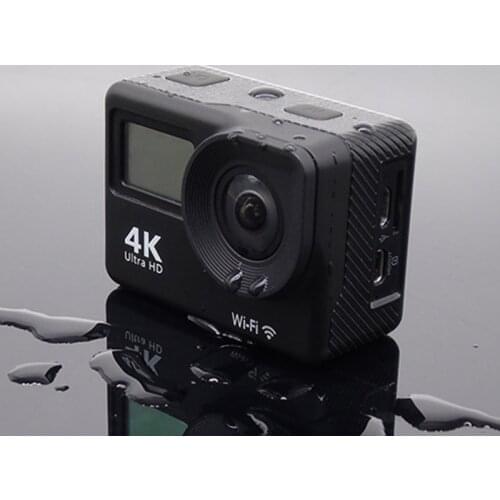 Ultra HD Display Action Camera 4K WiFi 1200 MP Sports Cam Waterproof Portable Durable Diving Camcorder With Remote Control