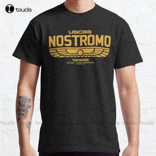 New Nostromo| Alien Movie| Weyland| Retro Movie| Classic Movie Classic T-Shirt Cotton Tee Shirt Unisex t shirt print printer