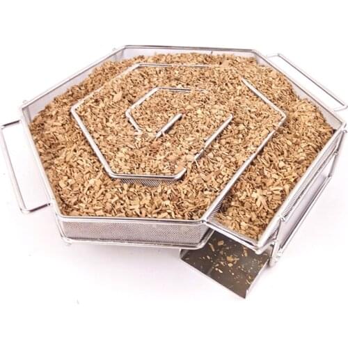 Cold Smoke Generator for Salmon Bacon BBQ Hot or Cold Smoking Mesh Basket Pellet Smoker Gas Grill Barbecue Grill Tool