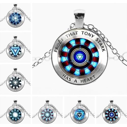 Hot Toys Marvel Legends Iron Man Tony Stark Necklace Marvel Avengers 4 Endgame Quantum Realm Series Necklace Kids Figure Gift