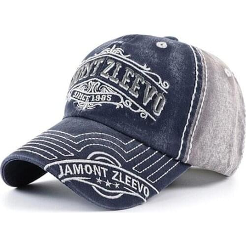 Snapback cap casual cotton embroidery baseball caps for men women adjustable size women hat washed retro tongue hats dad cap