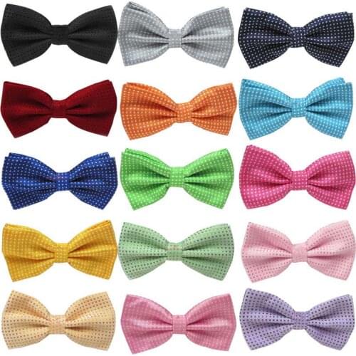 Classic Black Mens Adjustable Womens Neck KIDS Wedding Fancy DOT Bowties Dress Polka Tuxedo Bow Tie Bow Pretied