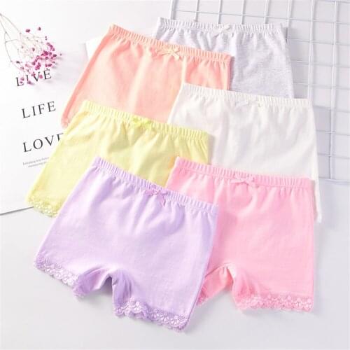 3 Pcs Cotton Soft Children Kids Baby Toddler Girl Lace Leggings Pants 2-12Years Children Clothes