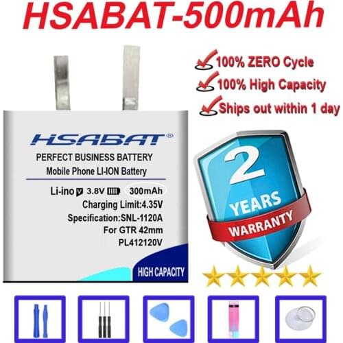 Top Brand 100% New 500mAh PL502625V Battery for AMAZFIT GTR 47mm in stock