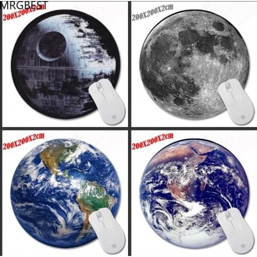 MRGLZY big earth best-selling custom round non-slip 3D printed gaming accessories office desk mat 200*200*2 game rubber coaster