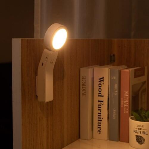 Motion Sensor LED Rechargeable Night Light Wireless Energy-saving LED Body Induction Lamp Bedroom Washroom Lamp Home Lighting