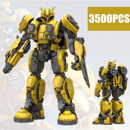 New 3500PCS Super Transformation Giant Robot Heroes Optimus Deformation Model Building Block Brick Model Toy Kid