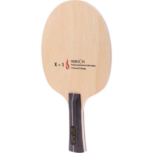 Pure Wood Shakehand Grip Style Table Tennis Racket Pong Bat Paddle - Lightweight & Practical
