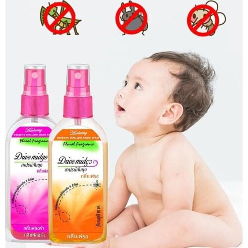 80ml/bottle Mosquito Repellent Water Spray Thailand Anti-mosquito Bite Bug Liquid For Outdoor Adult Kid Anti Itch Pest Killer