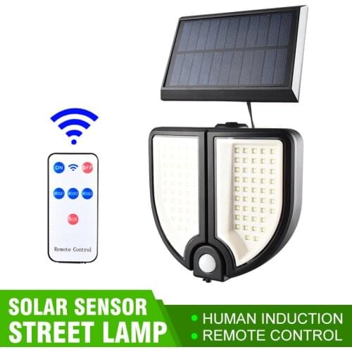 Solar Led Light Outdoor 90 LED Remote Outdoor Lamp With Motion Sensor Street Lights Solar IP65 Waterproof For Balcony Garden