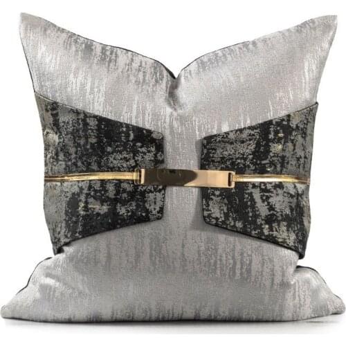 Modern Decorative Pillow Case For Living Room Throw Pillows Linen Home Decor Leather Euro Cushions