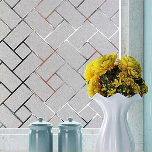 Glass Film Frosted Window Film Self-adhesive Glass Sticker PVC Private Heat Control For Bathroom Home Office Decoration