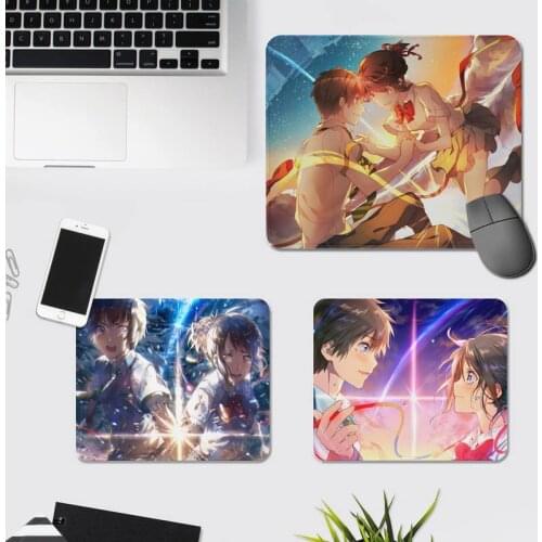 Anime your name Unique Desktop Pad Game Mousepad Mouse Pad Small Size Game Mousepad Gaming Keyboard Natural Rubber Mouse Mat