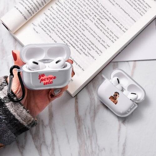 Yo Perreo Sola Bad Bunny Case For Apple Airpods Pro 3 Case Wireless Charging Cover Clear Silicone TPU For Air Pods 3 Pro Funda